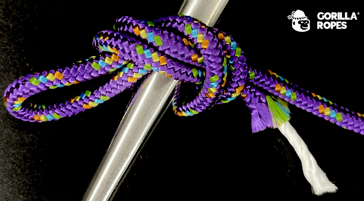 Bobine double tresse polyamide 3mm violet