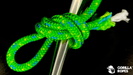 Bobine double tresse polyamide 4mm vert