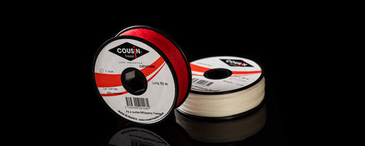 FILS A SURLIER POLYESTER  ROUGE NOIR BLANC 