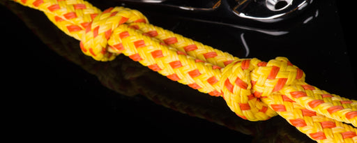 CORDAGE FLOTTANT SECURITE TRESSE CREUSE POLYETHYLENE - REMORQUAGE Jaune