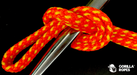 Cordage flottant polyéthylene orange jaune